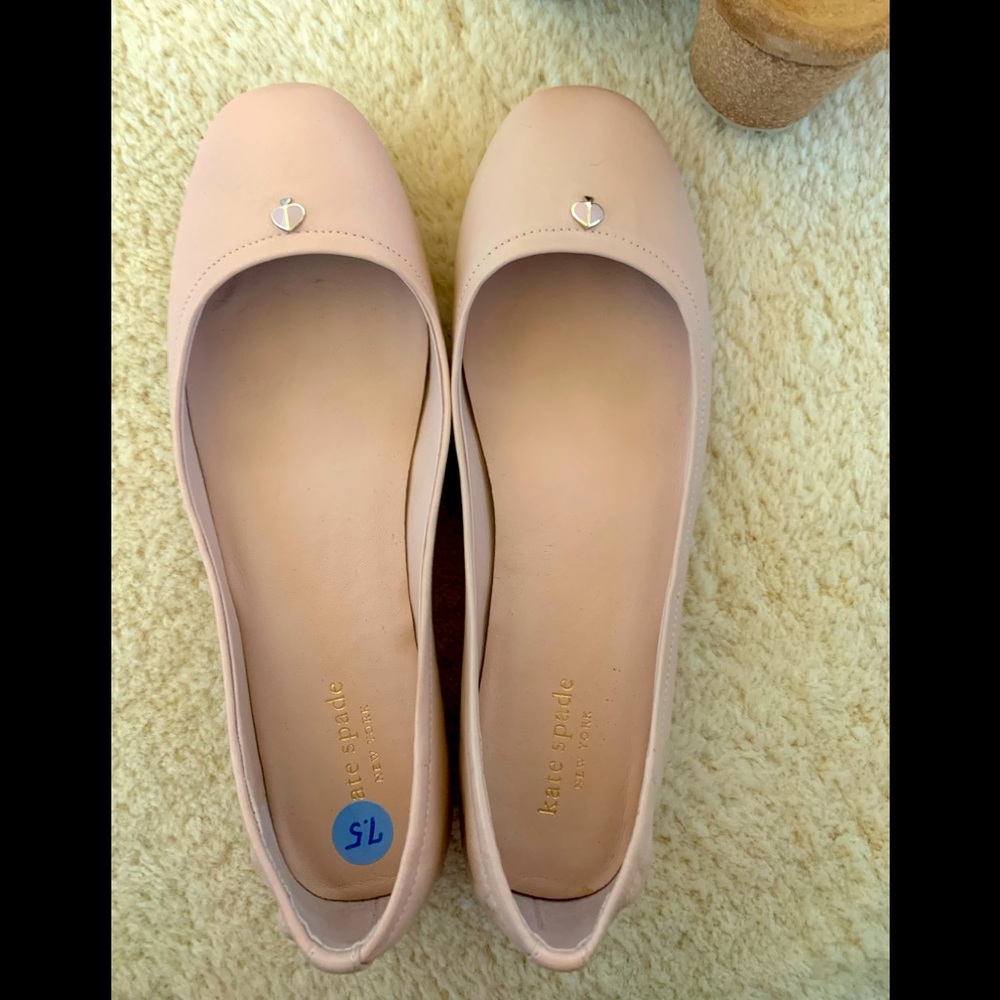 Kate Spade nude flats skin tone size 7.5